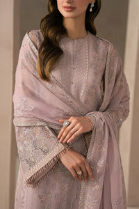 Pastel Blush: Heavy Embroiderd Chiffon Suit - Ready To Wear