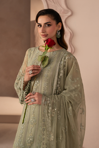 Lavish Izhare Muhabbat Heavy Embroidered Ciffion 03 Peace Suit - Ready To Wear