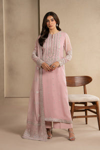 Nila Heavy Embroidered Ciffion 03 Piece Suit- Ready To Wear