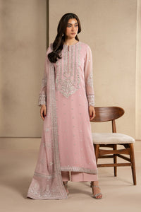 Nila Heavy Embroidered Ciffion 03 Piece Suit- Ready To Wear