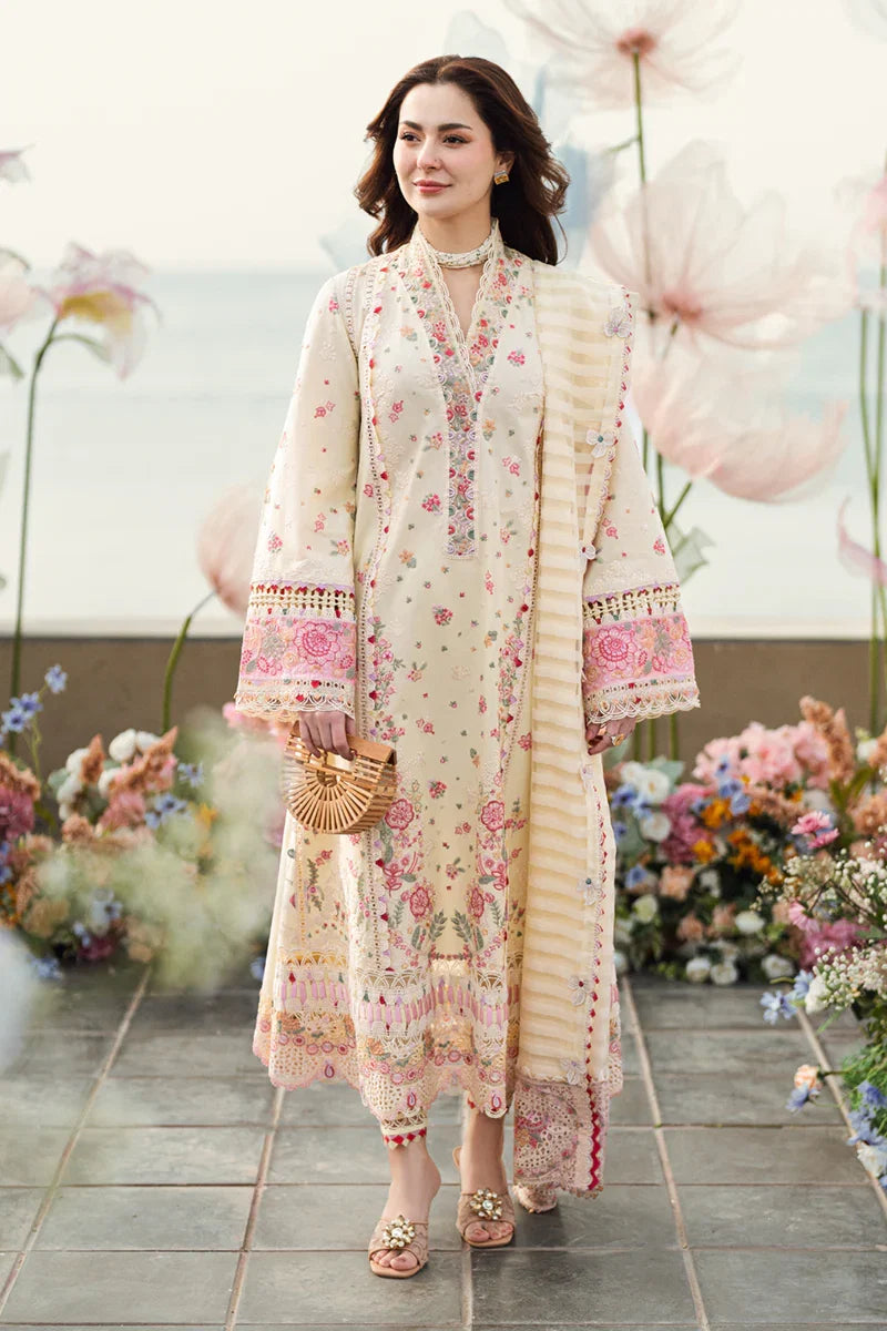 03-Piece Lawn Suit With Embroidery | Ready To Wear