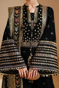 03-Piece Luxury Heavy Embroidered Cotton Suit - Ready To Wear