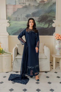 Azzal  Luxury Heavy Embroidered Ciffion 03 Peace Suit - Ready To Wear