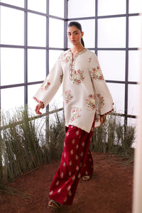 Ethnc Farshi Salwaar  Luxury Raw Silk 02 Peace Suit - Ready To Wear .