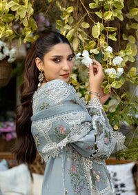 03-Piece Embroidered Cotton Suit With Net Dupatta | Ready To Wear