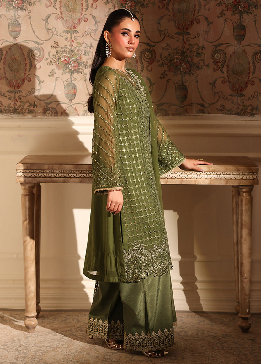 3 Piece Stitched Chiffon Suit - Ready to Wear