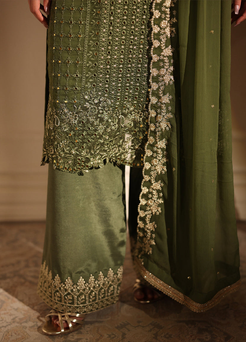 3 Piece Stitched Chiffon Suit - Ready to Wear