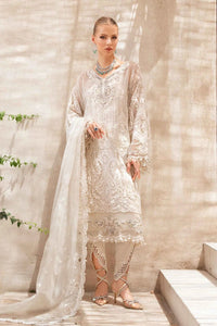 03 Piece Net Suit With Embroidery - Ready To Wear