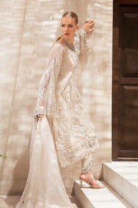 03 Piece Net Suit With Embroidery - Ready To Wear