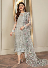 Heavy Embroidered Net Suit with Shamoz Silk Inner & Trouser