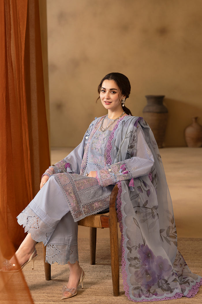 Saira Rizwan Embroidered Lawn Chikankari  03 Peace Suit - Ready To Wear