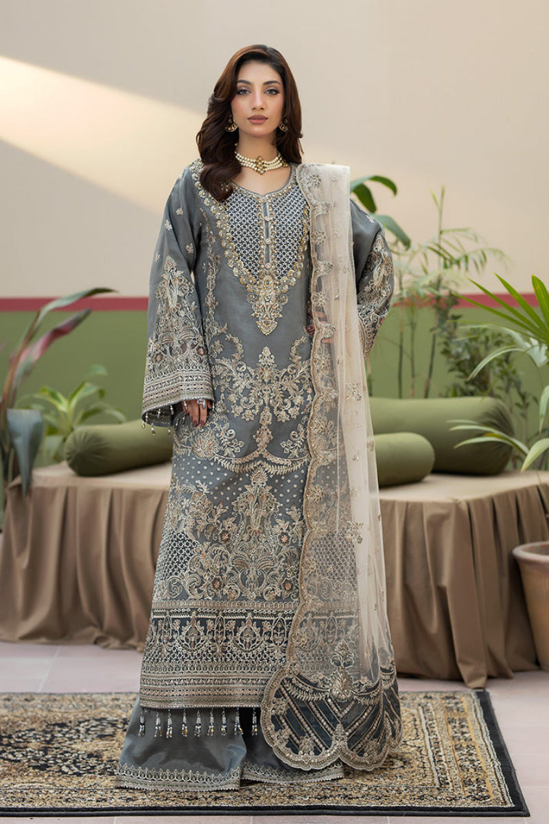 Imrozia  Embroidered Heavy Embroidered Organza 03 Peace Suit - Ready To Wear