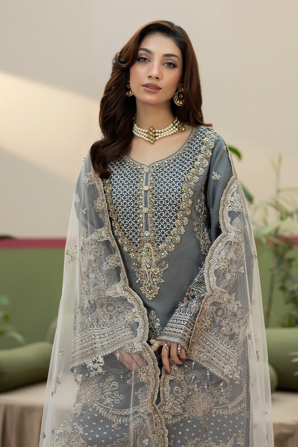 Imrozia  Embroidered Heavy Embroidered Organza 03 Peace Suit - Ready To Wear