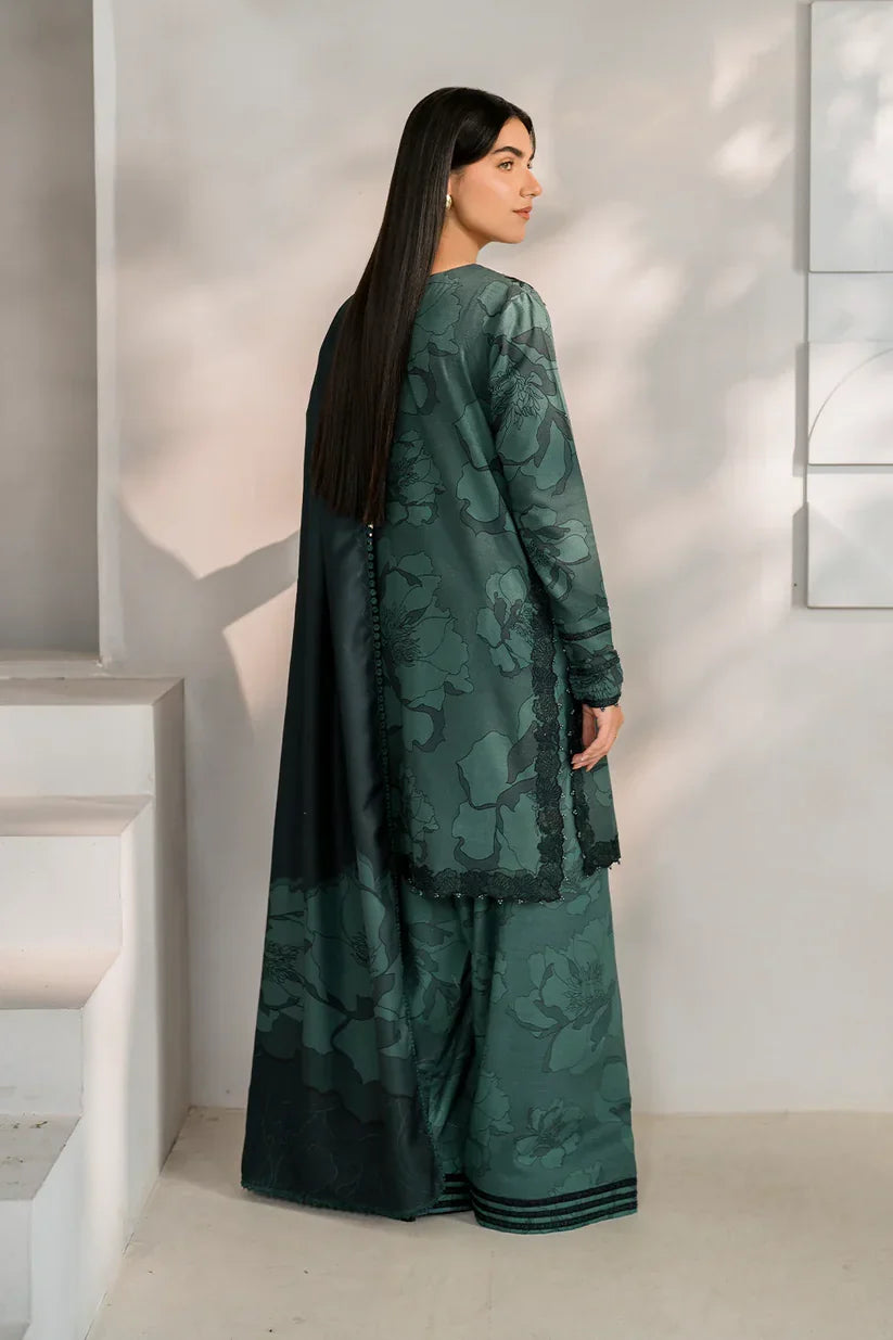 03-Piece Printed Lawn Suit With Embroidery | Ready To Wear