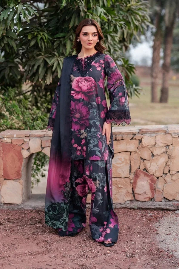 03-Piece Printed Lawn Suit | Ready To Wear
