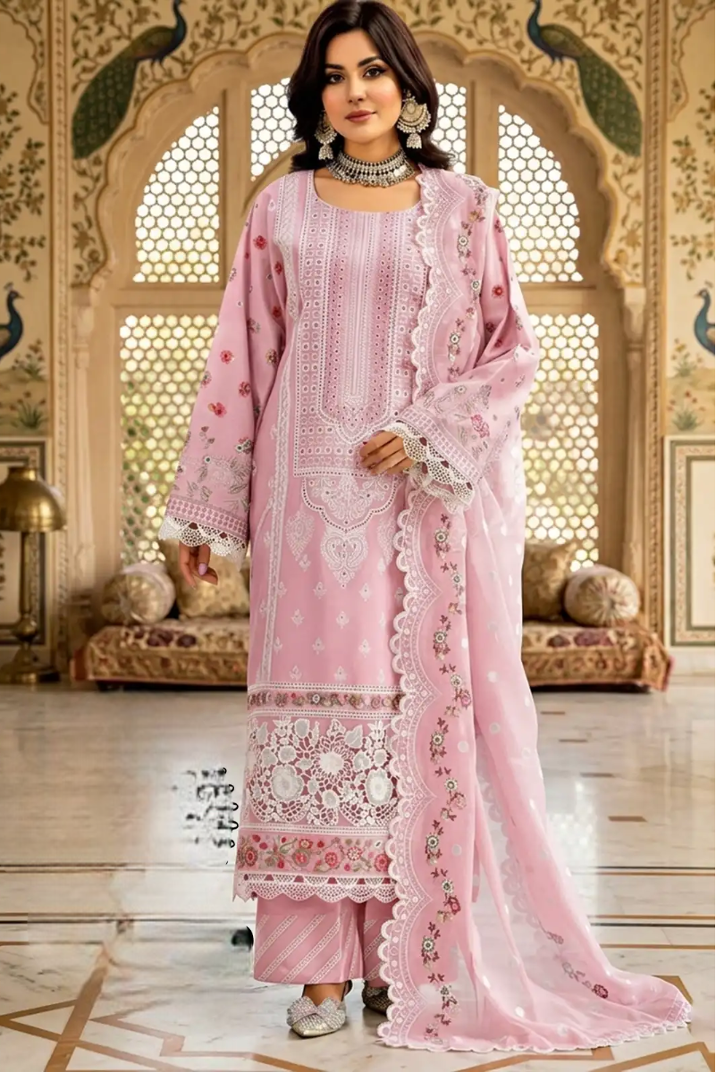 03-Piece Embroidered Lawn Suit | Ready To Wear