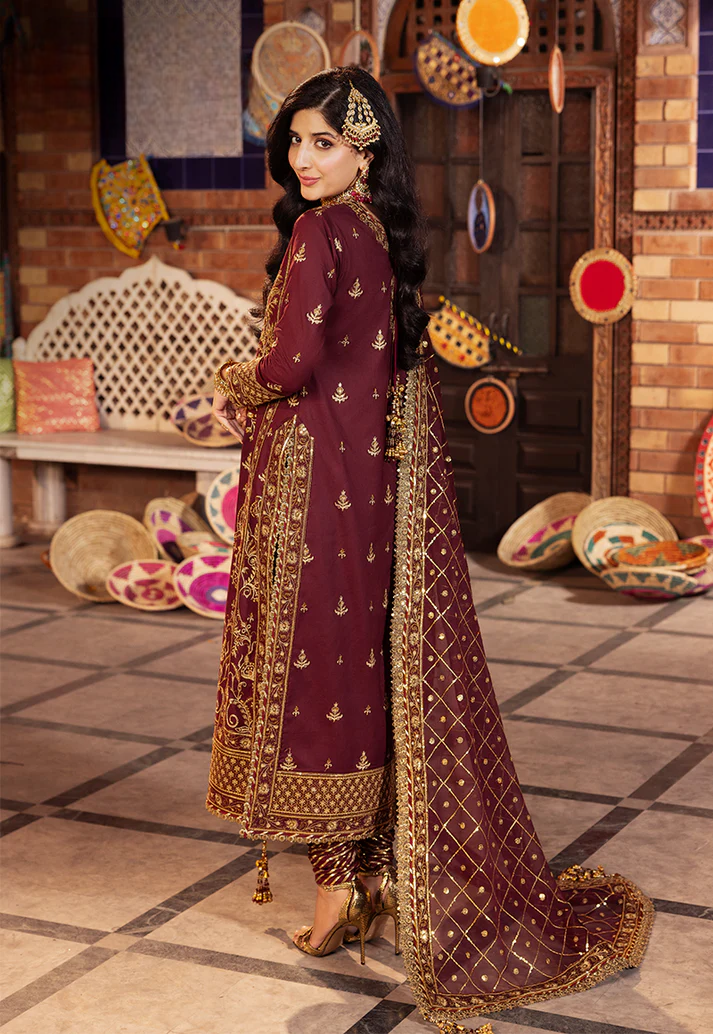 03-Piece Chiffon Suit With Heavy Embroidery | Ready To Wear