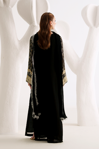 Amave Luxury Heavy Embroidered Ciffion 03 Peace Suit - Ready To Wear