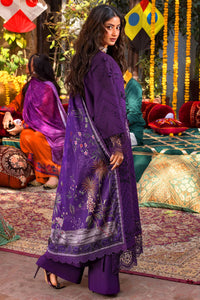 03-Piece Embroidered Cotton Suit With Printed Chiffon Dupatta -  Ready To Wear