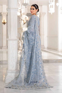 Maria B – Light Sky Blue Saree