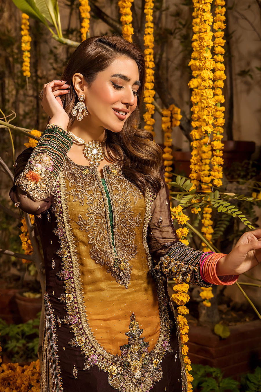 Khuda Baksh Luxury Heavy Embroidered Ciffion 03 Peace Suit - Ready To Wear
