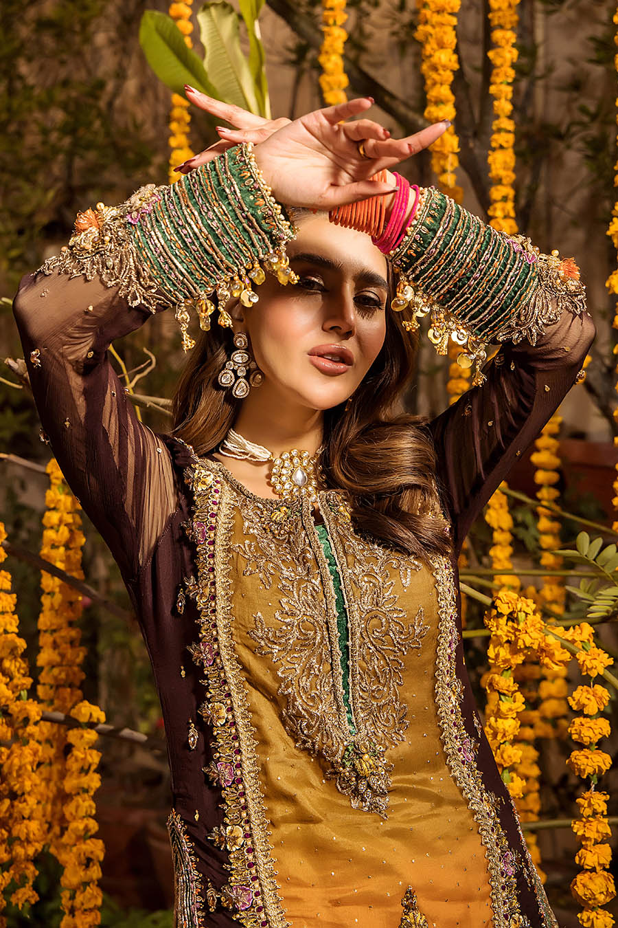 Khuda Baksh Luxury Heavy Embroidered Ciffion 03 Peace Suit - Ready To Wear