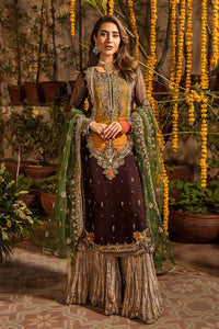 Khuda Baksh Luxury Heavy Embroidered Ciffion 03 Peace Suit - Ready To Wear