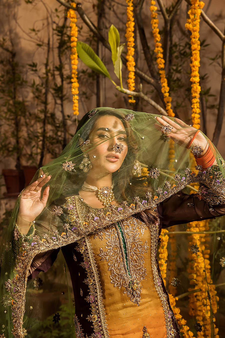 Khuda Baksh Luxury Heavy Embroidered Ciffion 03 Peace Suit - Ready To Wear