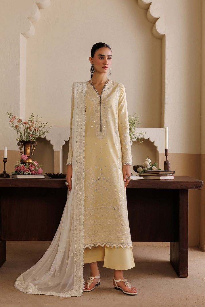 Emaan Adeel Viva Nostalgia Cotton Embroidered 03 Peace Suit - Ready To Wear