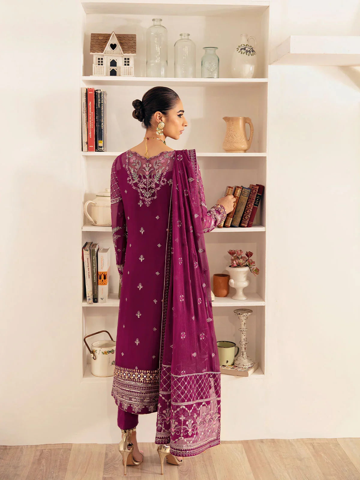 03-Piece Fully Embroidered Chiffon Suit | Ready To Wear
