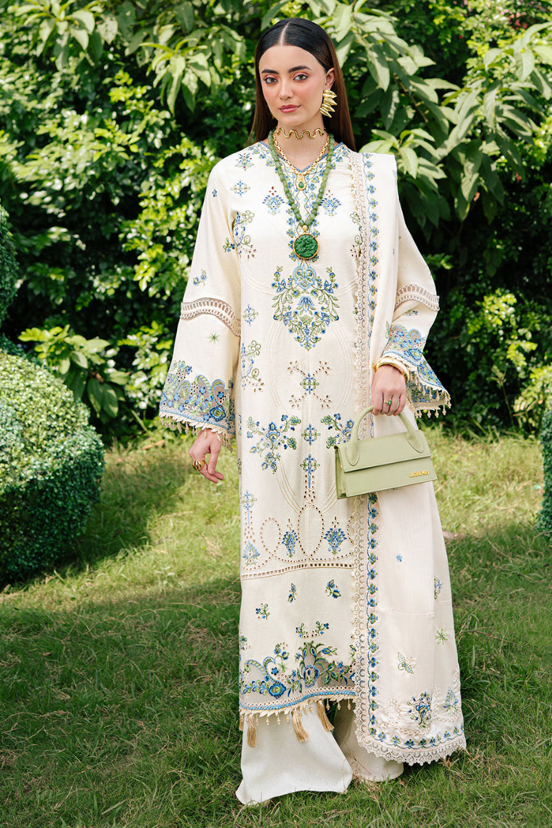 03 - Peace Heavy Embroidered Cotton Chikankari Suit Ready To Wear