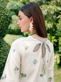 03 - Peace Heavy Embroidered Cotton Chikankari Suit Ready To Wear