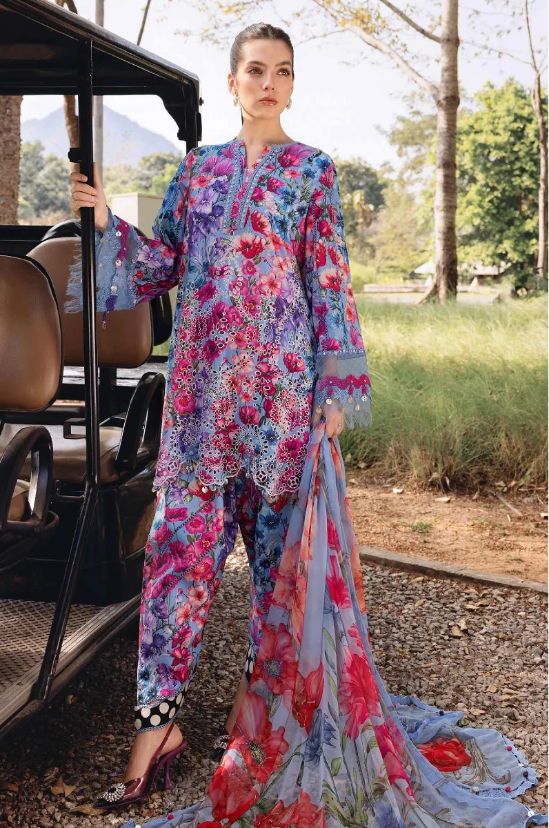 03-Piece Printed Lawn Suit | Ready To Wear