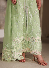 Azure  Embroidered Chiffon 3 Piece Suit - Ready To Wear