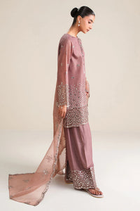03-Piece Cotton Silk Suit With Organza Dupatta | Ready To Wear