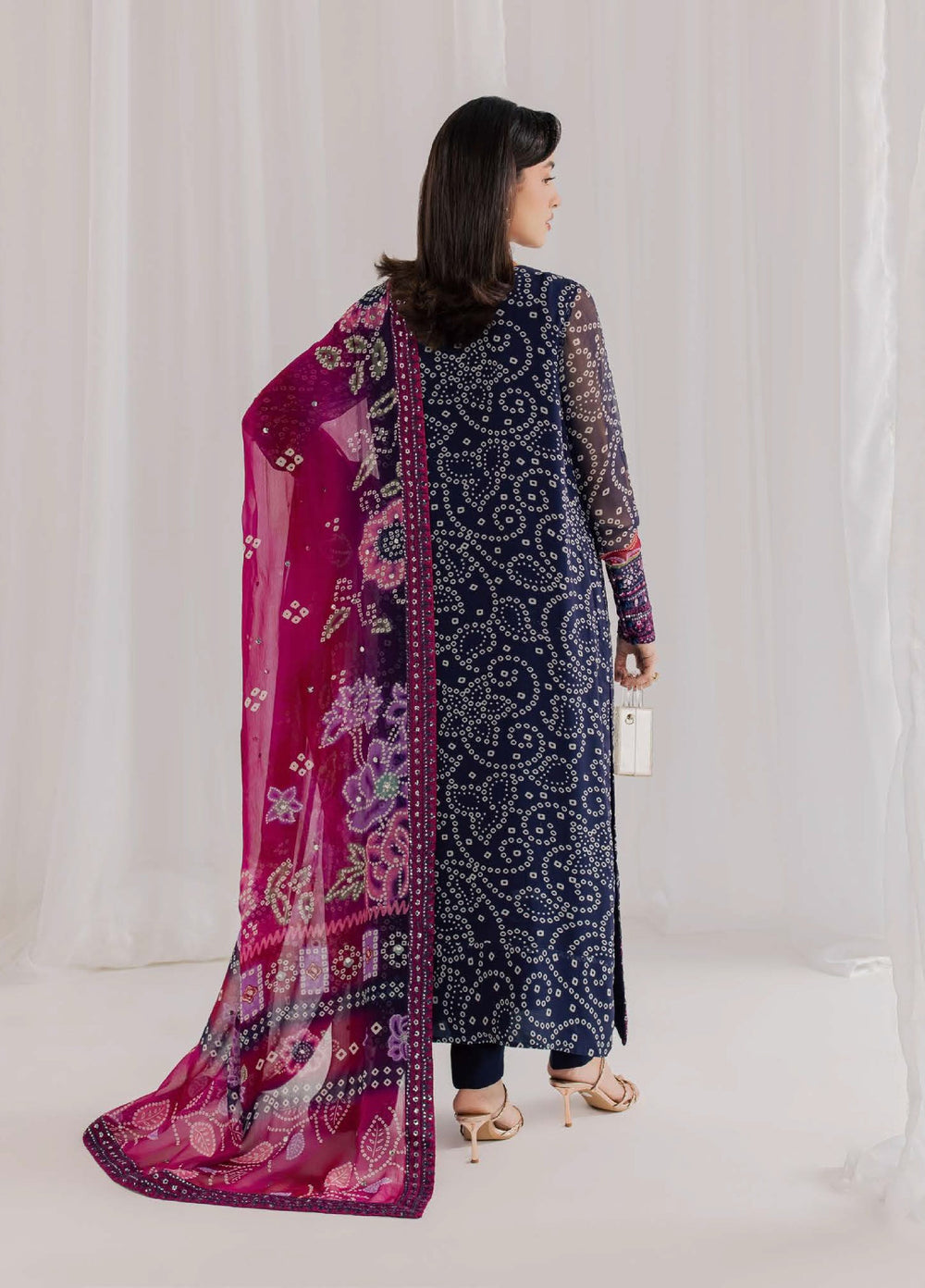 Nureh Women Heavy  Embroidered Chiffon 3 Piece Suit - Ready To Wear