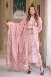 03-Piece Cotton Suit With Chikankari Embroidery - Ready To Wear