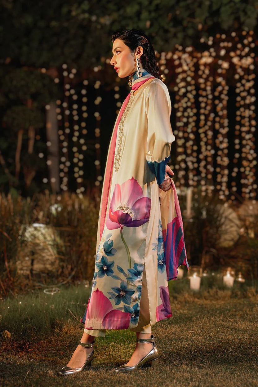Lulusar Luxury Silk Embroidered 03 Peace Suit - Ready To Wear