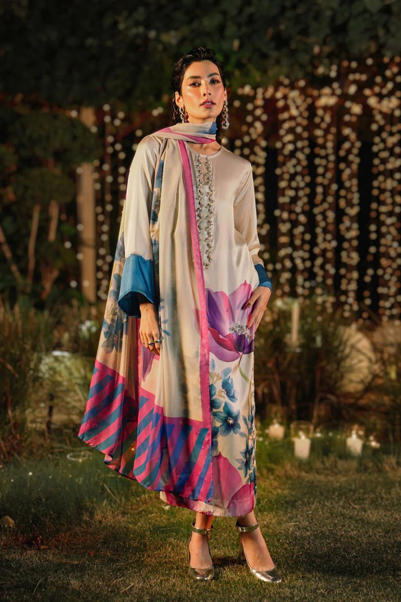 Lulusar Luxury Silk Embroidered 03 Peace Suit - Ready To Wear