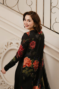 03-Piece Embroidered Shamoz Silk Suit - Ready To Wear