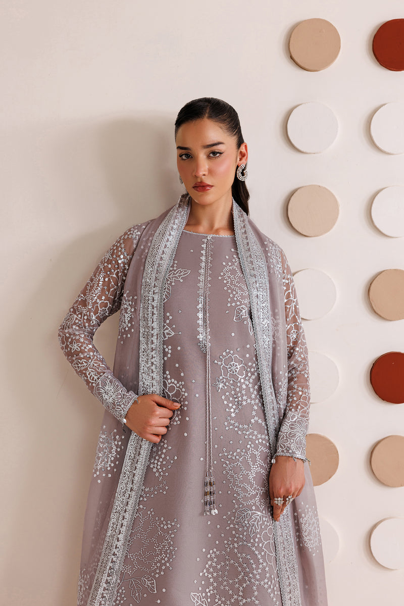 Farasha Luxury Embroidered Ciffion 03 Peace Suit - Ready To Wear