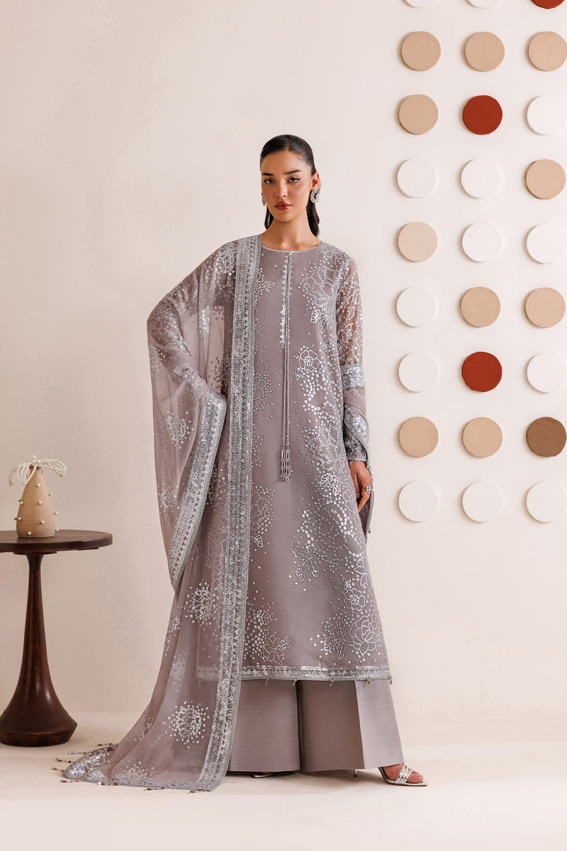 Farasha Luxury Embroidered Ciffion 03 Peace Suit - Ready To Wear