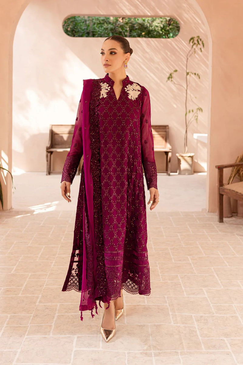 03-Piece Embroidered Chiffon Suit | Ready To Wear
