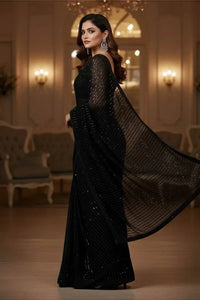 Chiffon Silk Saree - Ready To Wear