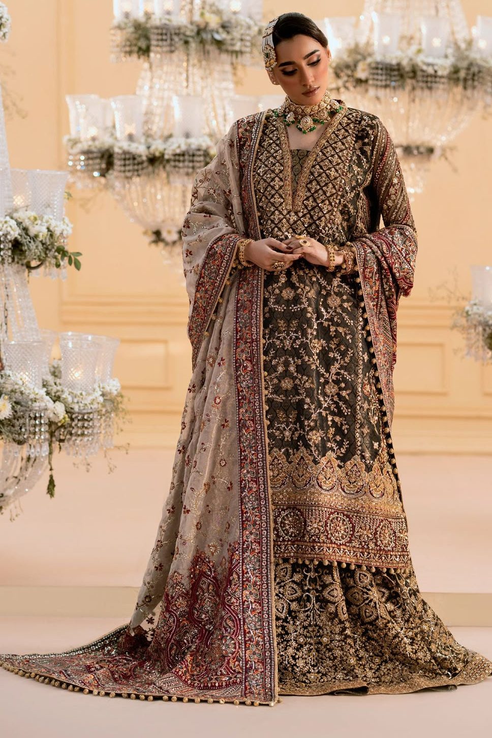 3 Piece Suits Aik Atelier Embroidered Organza  - Ready To Wear