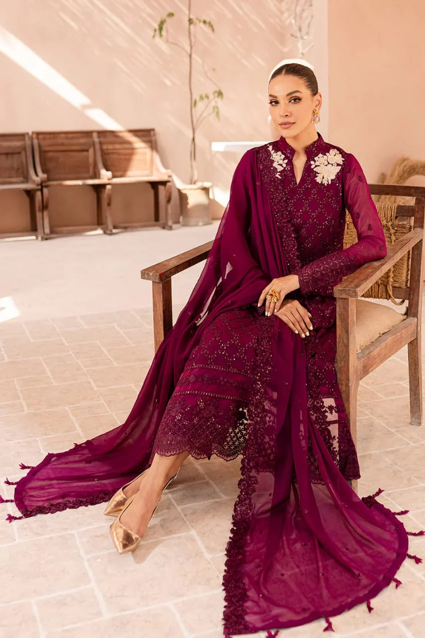 03-Piece Embroidered Chiffon Suit | Ready To Wear