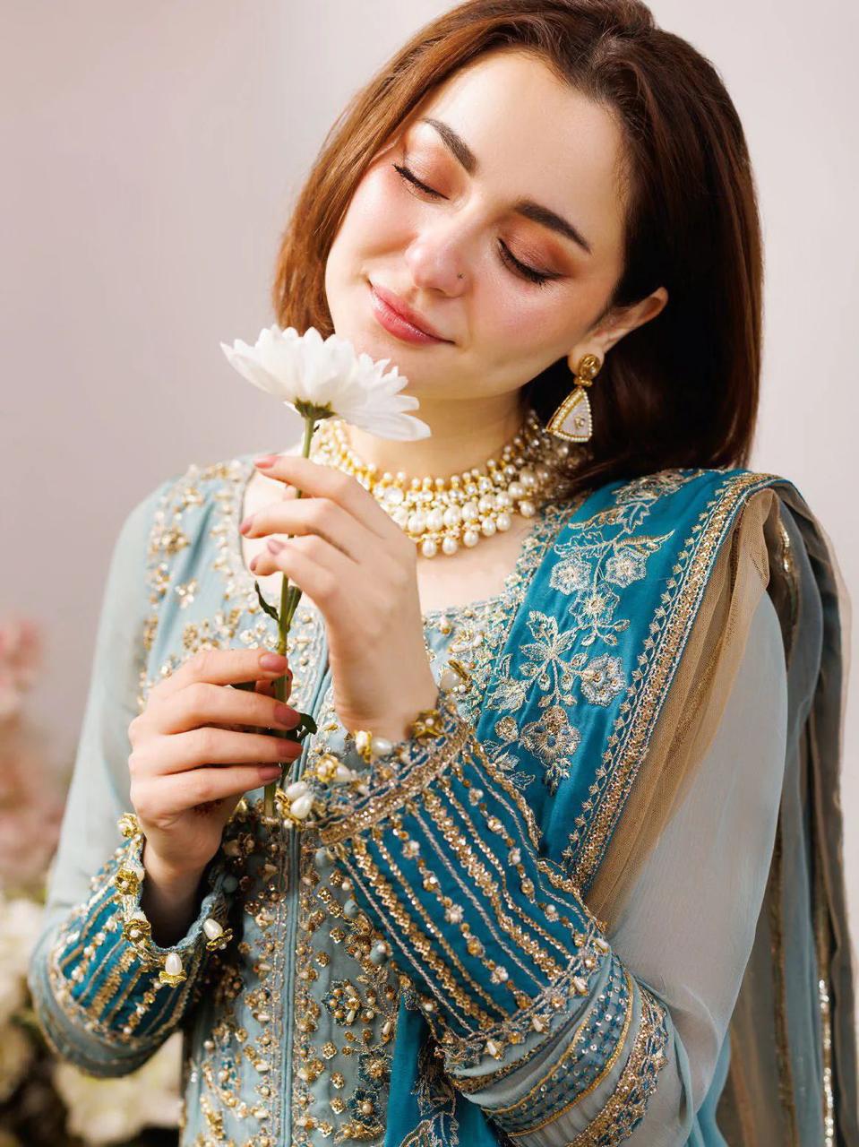 Charizma Luxury Heavy  Embroidered Ciffion 03 Peace Suit - Ready To Wear