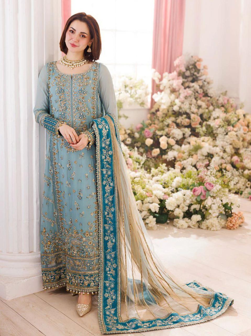 Charizma Luxury Heavy  Embroidered Ciffion 03 Peace Suit - Ready To Wear