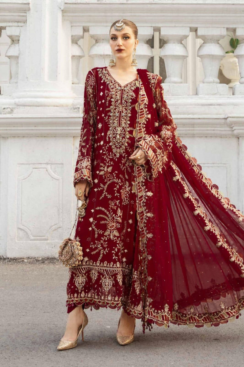 03-Piece Chiffon Suit With Embroidery | Ready To Wear