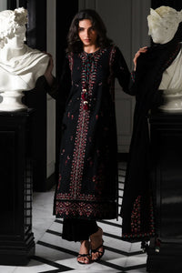 03-Piece Embroidered Cotton Suit With Chiffon Dupatta | Ready To Wear